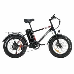SAMEBIKE XWC05 Electric Mountain Bike 20*4.0 Inch Fat Tire 750W Brushless Geared Motor 35Km/h Max Speed 48V 13Ah Battery 80KM Range Shimano 7-Speed Double Disc Brake - Red