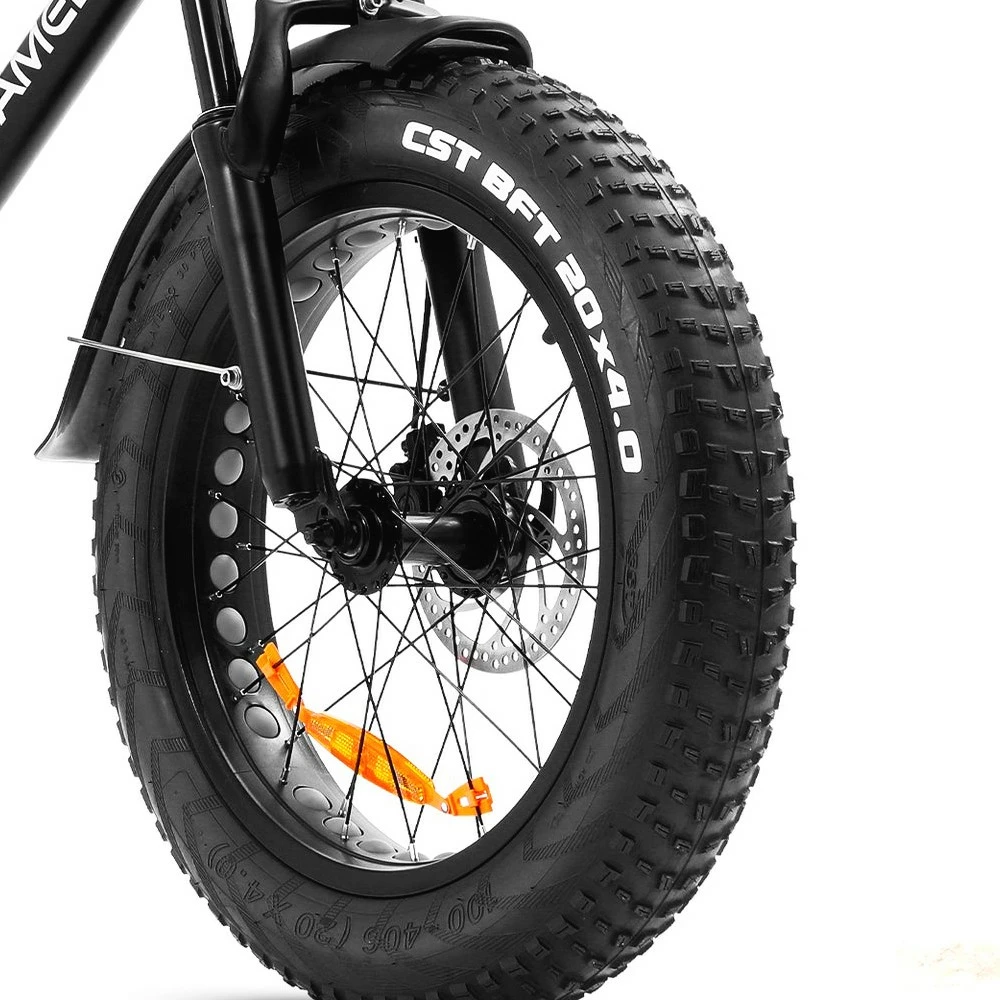 SAMEBIKE XWC05 Electric Mountain Bike 20*4.0 Inch Fat Tire 750W Brushless Geared Motor 35Km/h Max Speed 48V 13Ah Battery 80KM Range Shimano 7-Speed Double Disc Brake - Red 6 SAMEBIKE XWC05 Electric Mountain Bike 20*4.0 Inch Fat Tire 750W Brushless Geared Motor 35Km/h Max Speed 48V 13Ah Battery 80KM Range Shimano 7-Speed Double Disc Brake - Red - Image 6