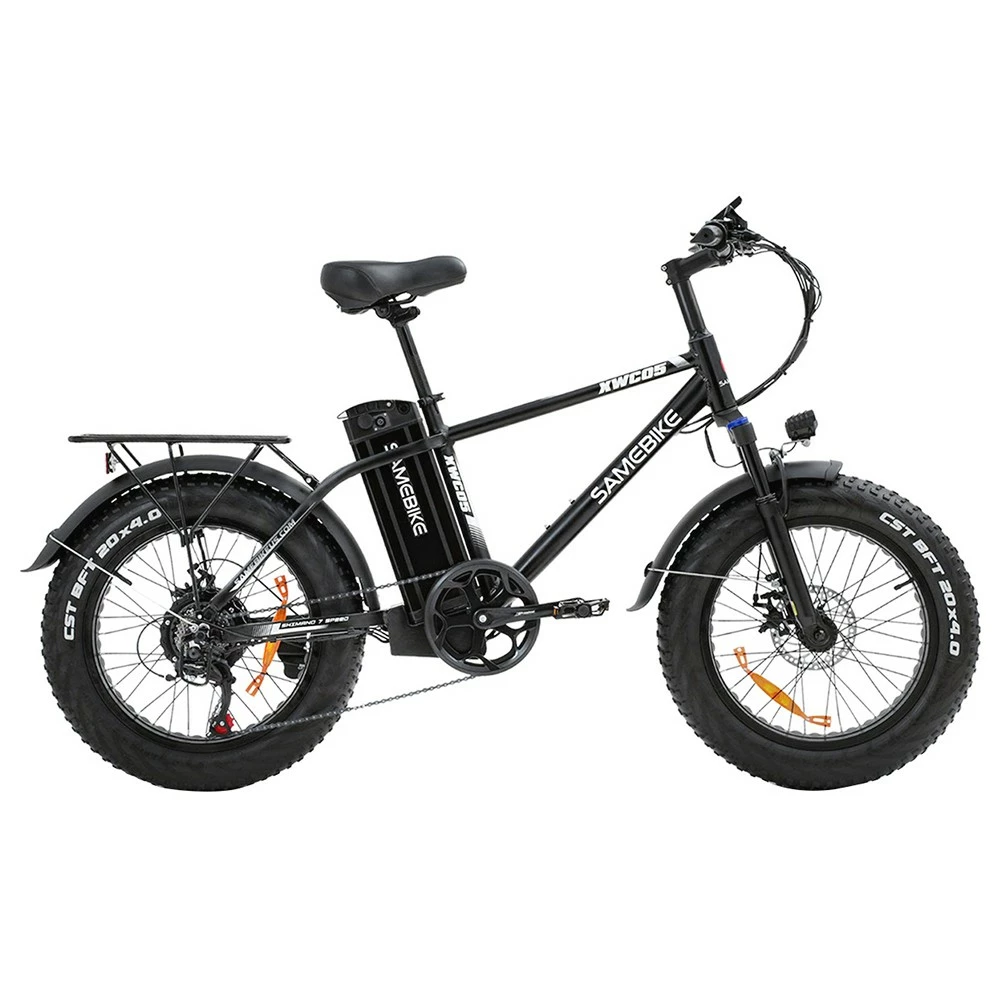 SAMEBIKE XWC05 Electric Mountain Bike 20*4.0 Inch Fat Tire 750W Brushless Geared Motor 35Km/h Max Speed 48V 13Ah Battery 80KM Range Shimano 7-Speed Double Disc Brake - Silver 1 SAMEBIKE XWC05 Electric Mountain Bike 20*4.0 Inch Fat Tire 750W Brushless Geared Motor 35Km/h Max Speed 48V 13Ah Battery 80KM Range Shimano 7-Speed Double Disc Brake - Silver