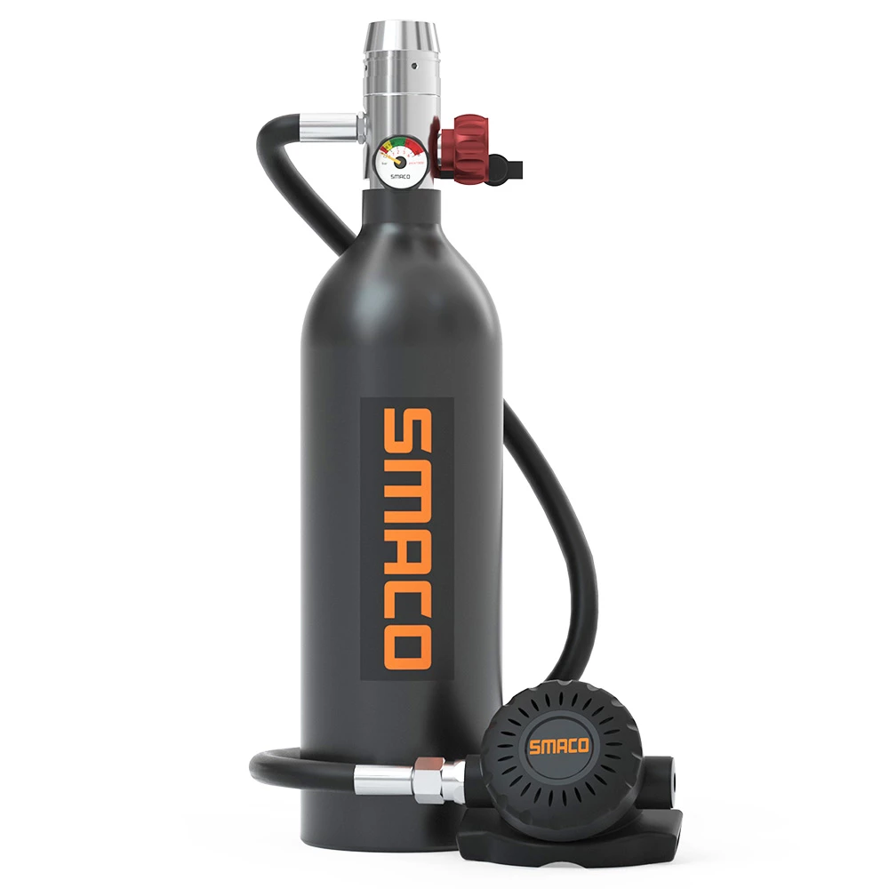 SMACO S400 1L Mini Scuba Diving Tank With DOT Certified 15-20 Minutes Using Time 1L Portable Bag - Black 2 SMACO S400 1L Mini Scuba Diving Tank With DOT Certified 15-20 Minutes Using Time 1L Portable Bag - Black - Image 2