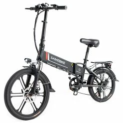 SAMEBIKE 20LVXD30-II Folding Electric Moped Bike 20'' Tire 48V 350W Motor 10Ah Battery 30km/h Max Speed - Black -Zhengbu Shop Samebike 20LVXD30 II Folding Electric Moped Bike black 504831 2
