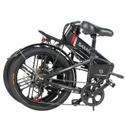 SAMEBIKE 20LVXD30-II Folding Electric Moped Bike 20'' Tire 48V 350W Motor 10Ah Battery 30km/h Max Speed - Black -Zhengbu Shop Samebike 20LVXD30 II Folding Electric Moped Bike black 504831 4