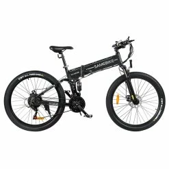 Samebike LO26-II Foldable Mountain Electric Bike 750W Motor 48V 10Ah Battery 60-80 Km Range 35km/h Max Speed - Black