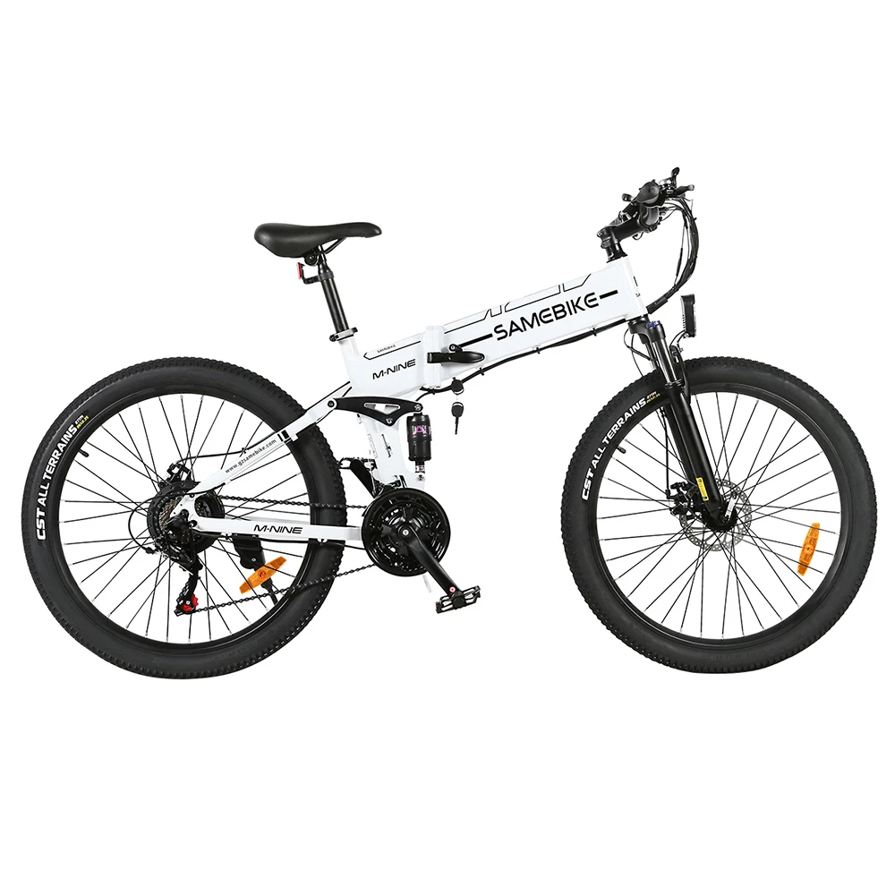 Samebike LO26-II Foldable Mountain Electric Bike 750W Motor 48V 10Ah Battery 60-80 Km Range 35km/h Max Speed - White 1 Samebike LO26-II Foldable Mountain Electric Bike 750W Motor 48V 10Ah Battery 60-80 Km Range 35km/h Max Speed - White
