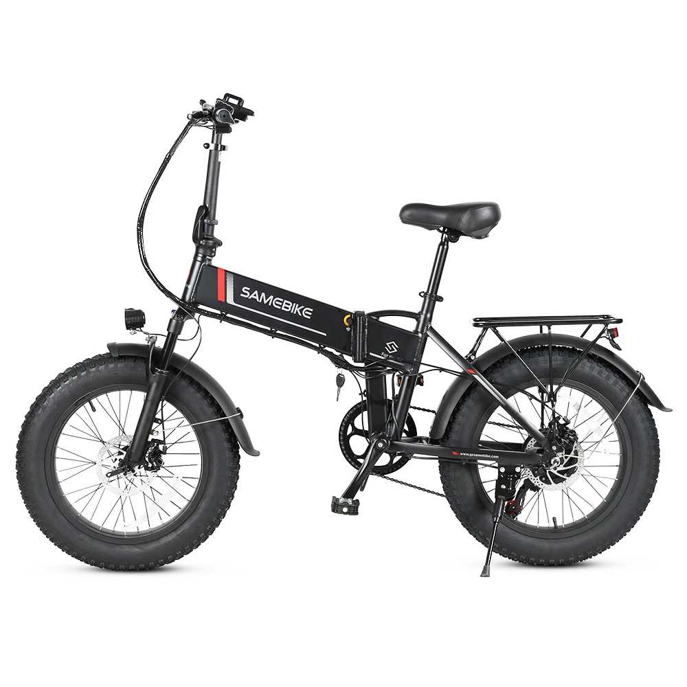 SAMEBIKE LOTDM200-FT Folding Electric Moped Bike 350W Motor 10Ah Battery Max 30km/h 20 Inch Tire - Black 3 SAMEBIKE LOTDM200-FT Folding Electric Moped Bike 350W Motor 10Ah Battery Max 30km/h 20 Inch Tire - Black - Image 3