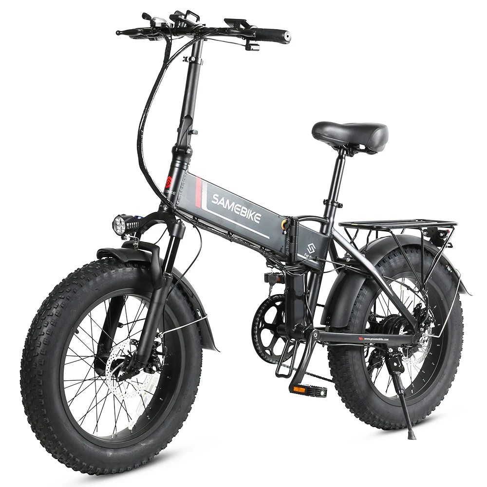 SAMEBIKE LOTDM200-FT Folding Electric Moped Bike 350W Motor 10Ah Battery Max 30km/h 20 Inch Tire - Black 4 SAMEBIKE LOTDM200-FT Folding Electric Moped Bike 350W Motor 10Ah Battery Max 30km/h 20 Inch Tire - Black - Image 4
