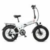 SAMEBIKE LOTDM200-FT Folding Electric Moped Bike 350W Motor 10Ah Battery Max 30km/h 20 Inch Tire - White