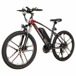 SAMEBIKE MY-SM26 8Ah 350W 48V 26inch Electric Bike 30km/h Top Speed 80km Mileage Range Max Load 150kg - Black