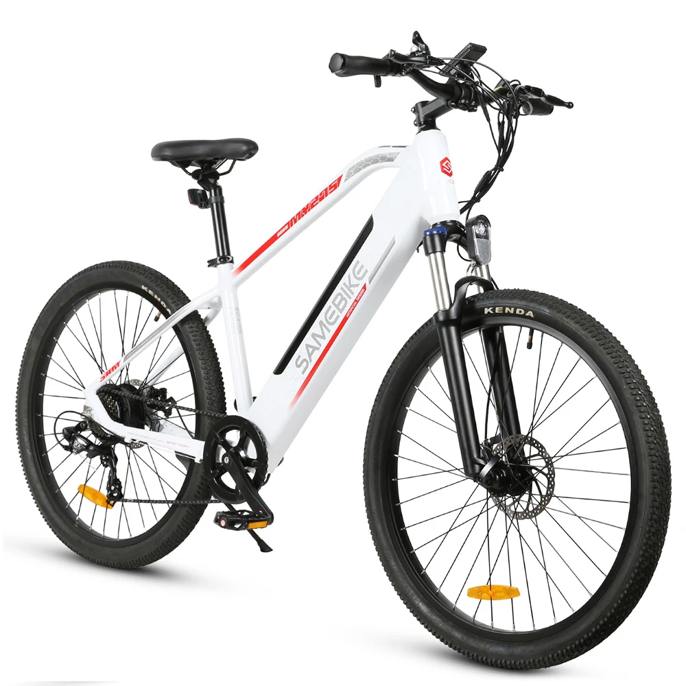 Samebike MY275 10.4Ah 500W Motor 48V 27.5inch Electric Bike 20mph Top Speed 80km Mileage Range 150kg Load - White 4 Samebike MY275 10.4Ah 500W Motor 48V 27.5inch Electric Bike 20mph Top Speed 80km Mileage Range 150kg Load - White - Image 4