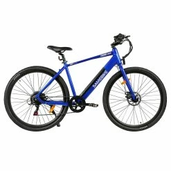 Samebike XWP10 Electric Bike 700*45C KENDA Tires 350W Motor 32Km/h Max Speed 36V 10.4Ah Battery For 40-80KM Range Dual Disc Brakes Shimano 7-Speed Gear App Control - Blue