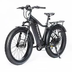 Troxus Explorer Step Over Electric Bike 26*4.0 Inch Fat Tire 750W Bafang Motor 45Km/h Speed 48V 20Ah Samsung Battery Shimano 8 Speed 125kg Load - Black