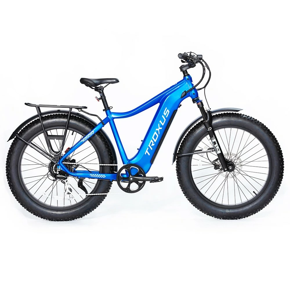 Troxus Explorer Step Over Electric Bike 26*4.0 Inch Fat Tire 750W Bafang Motor 45Km/h Speed 48V 20Ah Samsung Battery Shimano 8 Speed 125kg Load - Blue 1 Troxus Explorer Step Over Electric Bike 26*4.0 Inch Fat Tire 750W Bafang Motor 45Km/h Speed 48V 20Ah Samsung Battery Shimano 8 Speed 125kg Load - Blue