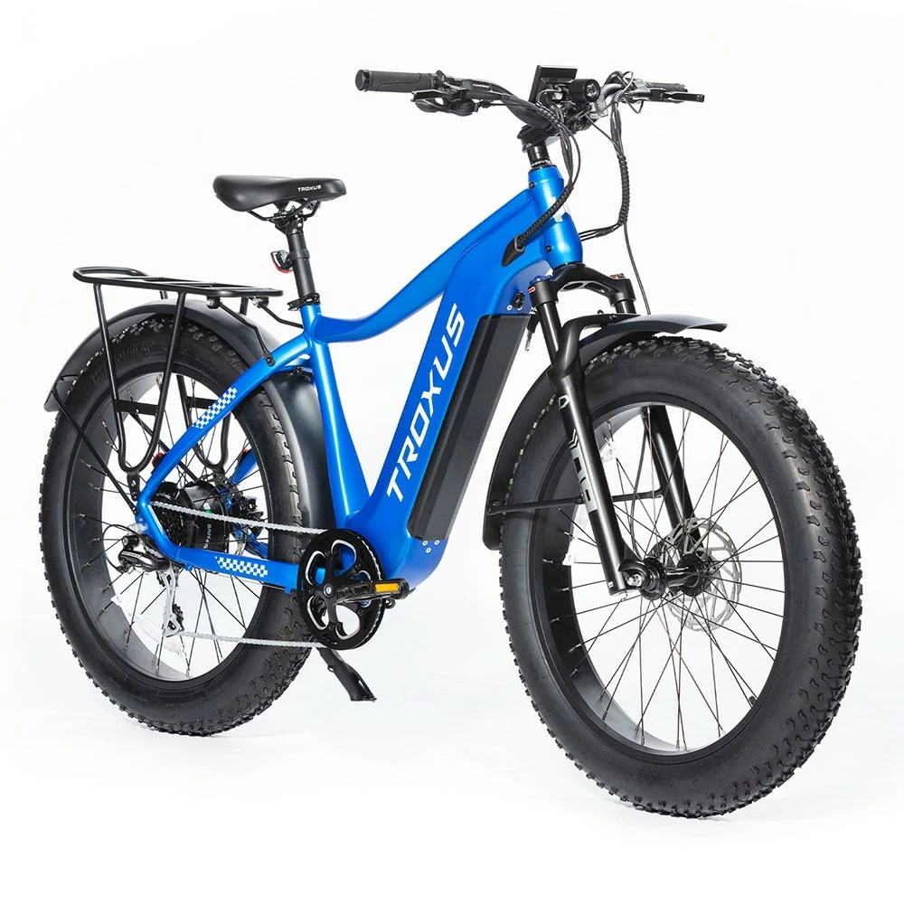 Troxus Explorer Step Over Electric Bike 26*4.0 Inch Fat Tire 750W Bafang Motor 45Km/h Speed 48V 20Ah Samsung Battery Shimano 8 Speed 125kg Load - Blue 2 Troxus Explorer Step Over Electric Bike 26*4.0 Inch Fat Tire 750W Bafang Motor 45Km/h Speed 48V 20Ah Samsung Battery Shimano 8 Speed 125kg Load - Blue - Image 2