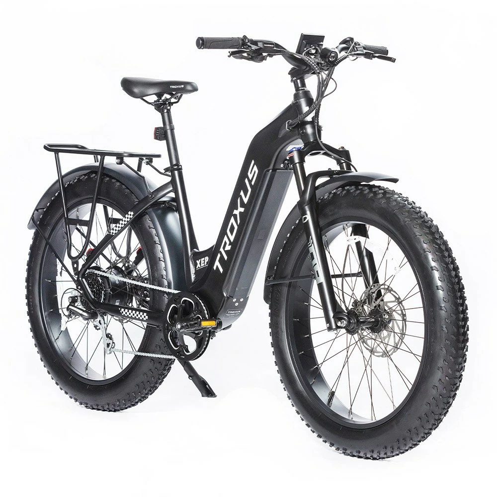 Troxus Explorer Step Thru Electric Bike 26*4.0 Inch Fat Tire 750W Bafang Motor 45Km/h Speed 48V 20Ah Samsung Battery Shimano 8 Speed 125kg Load - Black 2 Troxus Explorer Step Thru Electric Bike 26*4.0 Inch Fat Tire 750W Bafang Motor 45Km/h Speed 48V 20Ah Samsung Battery Shimano 8 Speed 125kg Load - Black - Image 2