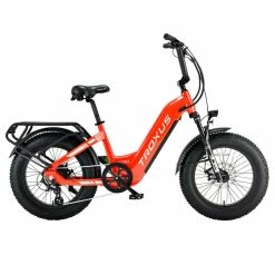 Troxus Lynx Electric Bike 20*4.0 Inch Fat Tire 750W Bafang Brushless Motor 45Km/h Speed 48V 20Ah Samsung Battery Up To 62 Miles Range Shimano 8 Speed - Red