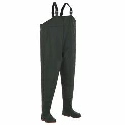 Wading Pants With Boots Green Size 40