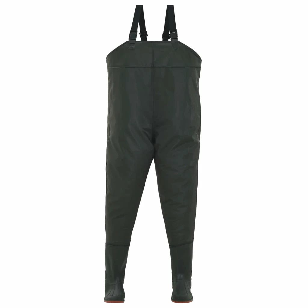 Wading Pants With Boots Green Size 40 - Image 3