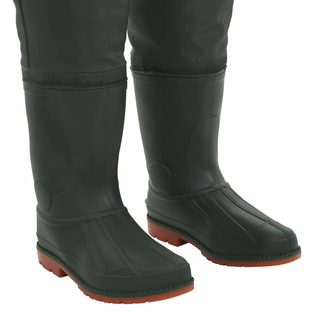 Wading Pants With Boots Green Size 40 - Image 6