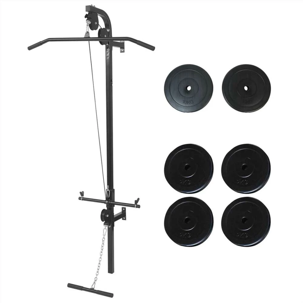 Wall-mounted Power Tower With Weight Plates 40 Kg 1 Wall-mounted Power Tower With Weight Plates 40 Kg
