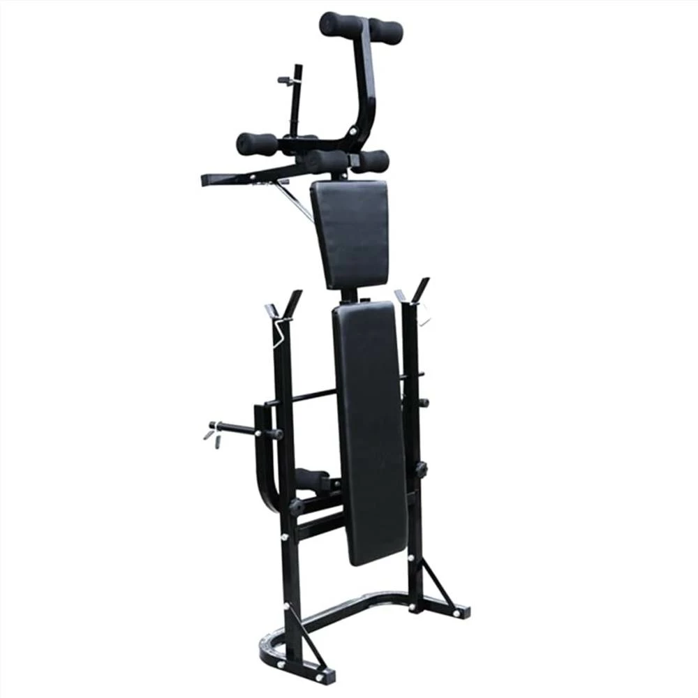 Weight Bench With Weight Rack, Barbell And Dumbbell Set 60.5kg 2 Weight Bench With Weight Rack, Barbell And Dumbbell Set 60.5kg - Image 2