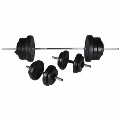 Weight Bench With Weight Rack, Barbell And Dumbbell Set 60.5kg 11 Weight Bench With Weight Rack, Barbell And Dumbbell Set 60.5kg -Zhengbu Shop Weight Bench with Weight Rack Barbell and Dumbbell Set 60 5kg 489071 5