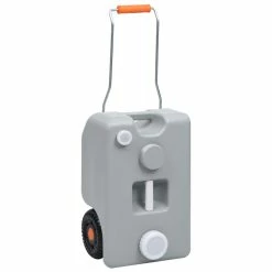 Wheeled Water Tank For Camping 25 L Grey
