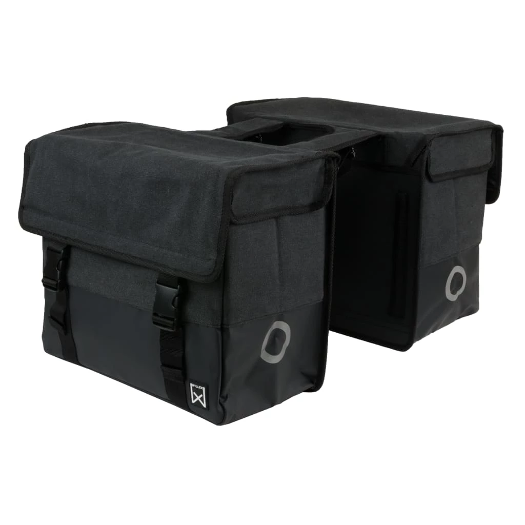 Willex Newspaper Bag Canvas 57 L Black And Matt Black 4 Willex Newspaper Bag Canvas 57 L Black And Matt Black - Image 4