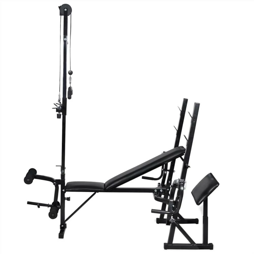 Workout Bench With Weight Rack, Barbell And Dumbbell Set 120 Kg - Image 5