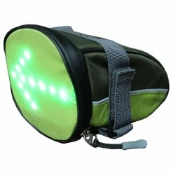 YKWB-B1030 Bicycle Taillight Bag Illuminated Warning Signal Bag With Remote Control For Running Bicycle - Green