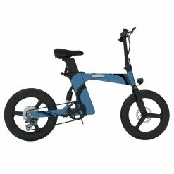 Z7 Electric Bike For Commuting 20 Inch Tires 350W Motor 32km/h Max Speed, Dual 36V 8Ah Batteries, Disc Brakes, 120kg Load - Blue