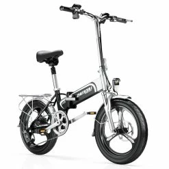 ZHENGBU 20" X6 400W Motor Shimano 7-Speed 48V 10.4Ah Battery Commuter Folding Electric Bike - Black