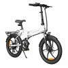 ADO A20 XE 250W Electric Bike Folding Frame 7-Speed Gears Removable 10.4 AH Lithium-Ion Battery E-bike - White