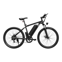 ADO A26 Electric Moped Bike 26 Inch Mountain Bike 500W Hall Brushless Motor SHIMANO 7-Speed Derailleur 36V 12.5Ah Removable Battery 35km/h Max Speed Up To 35km Max Range IPX5 Aluminum Alloy Frame - Black