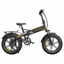 ADO A20F XE 250W Electric Bike Folding Frame 7-Speed Gears Removable 10.4 AH Lithium-Ion Battery E-bike - Black