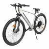ADO D30C Electric Power Assist Bicycle 36V 10.4Ah Battery 250W Motor 27.5 Inch Tire 25Km/h Max Speed 90KM Mileage Shimano 9-Speed Gear Dual Hydraulic Disc Brakes - White