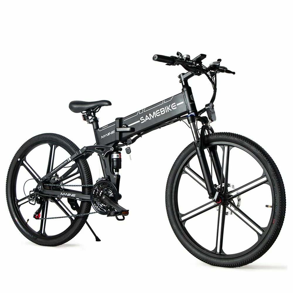 Samebike LO26-II Portable Folding Smart Electric Moped Bike 500W Motor Max 35km/h 26 Inch Tire - Black 3 Samebike LO26-II Portable Folding Smart Electric Moped Bike 500W Motor Max 35km/h 26 Inch Tire - Black - Image 3