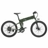 BEZIOR X500 Pro Folding Electric Bike Bicycle 48V 10.4Ah Battery 500W Motor 26 Inch Tire Aluminum Alloy Frame Shimano 7-speed Shift Max Speed 30km/h 100KM Power-assisted Mileage Range LCD Display IP54 Waterproof - Black Green