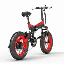 BEZIOR XF200 Folding Electric Bike 48V 15Ah Battery 1000W Motor 20x4.0 Inch Fat Tire Aluminum Alloy Frame Shimano 7-speed Shift Max Speed 40km/h 130KM Power-assisted Mileage Range LCD Display IP54 Waterproof - Black Red 9 BEZIOR XF200 Folding Electric Bike 48V 15Ah Battery 1000W Motor 20x4.0 Inch Fat Tire Aluminum Alloy Frame Shimano 7-speed Shift Max Speed 40km/h 130KM Power-assisted Mileage Range LCD Display IP54 Waterproof - Black Red -Zhengbu Shop bezior xf200 folding electric bike 20x4 0 inch 15ah 1000w black yellow 1626954314074