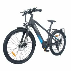ONESPORT BK7 Electric Bike 48V 350W Motor 10Ah Battery Shimano 21 Speed Gear Front Suspension And Dual Disc Brakes - Black