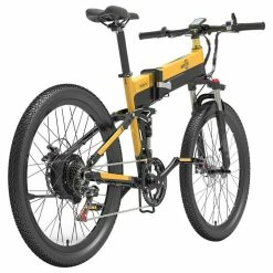 BEZIOR X500 Pro Folding Electric Bike Bicycle 26 Inch Tire 500W Motor Max Speed 30Km/h 48V 10.4Ah Battery Aluminum Alloy Frame Shimano 7-Speed Shift 100KM Power-Assisted Range LCD Display IP54 Waterproof Max Load 200KG - Black&Yellow 7 BEZIOR X500 Pro Folding Electric Bike Bicycle 26 Inch Tire 500W Motor Max Speed 30Km/h 48V 10.4Ah Battery Aluminum Alloy Frame Shimano 7-Speed Shift 100KM Power-Assisted Range LCD Display IP54 Waterproof Max Load 200KG - Black&Yellow -Zhengbu Shop c14b00b70e6d409ba38390f518fd91c9 519190 3