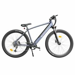 ADO D30C 36V 10.4Ah 250W 27.5in Electric Power Assist Bicycle 25km/h Max Speed 90km Mileage 9 Speed City Electric Bike Grey