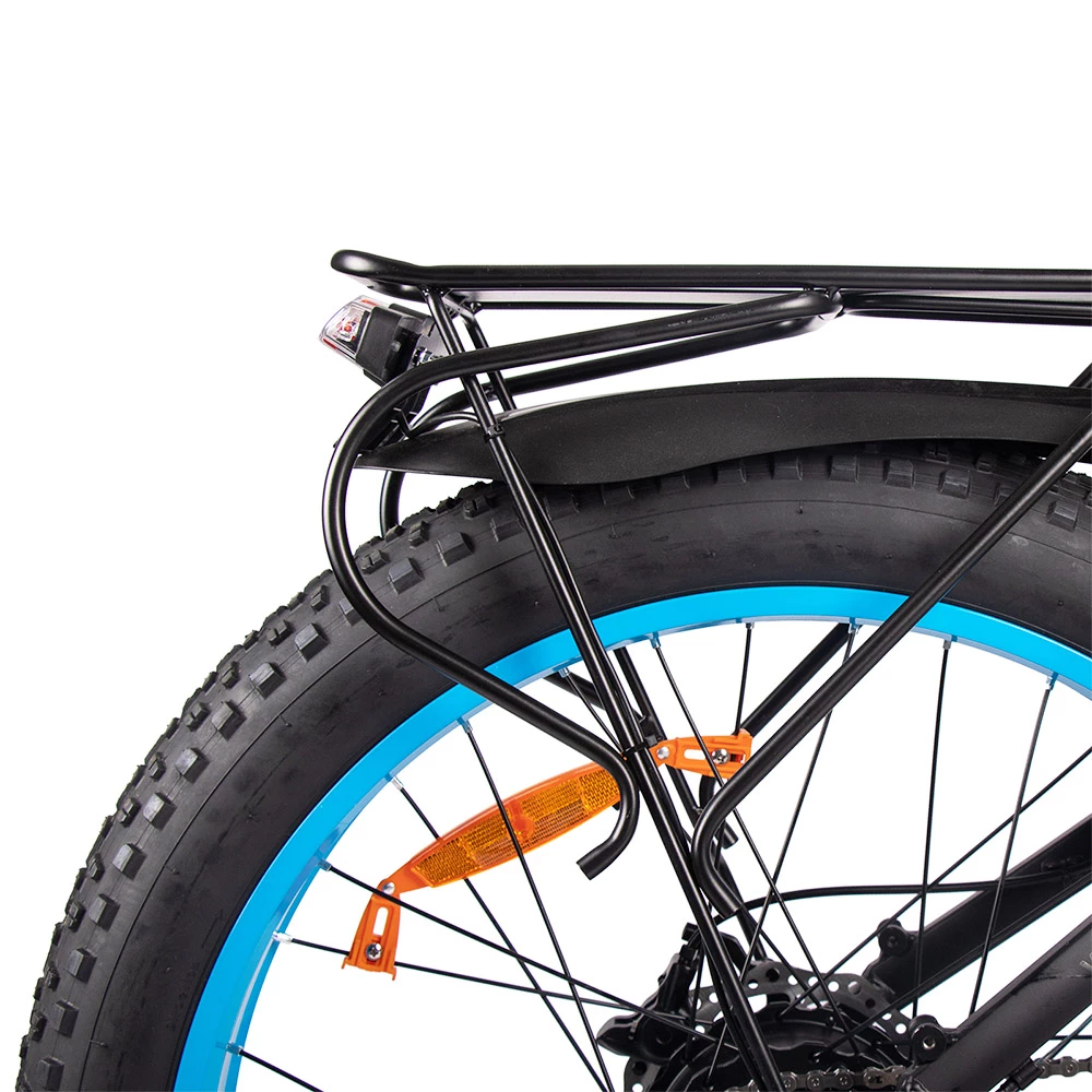 CYSUM M900 Fat Tire Electric Bike 26*4.0 Inch Chaoyang Fat Tire 48V 1000W Brushless Gear Motor 40Km/h Max Speed 17Ah Removable Battery For 50-70 Range - Black-Blue 6 CYSUM M900 Fat Tire Electric Bike 26*4.0 Inch Chaoyang Fat Tire 48V 1000W Brushless Gear Motor 40Km/h Max Speed 17Ah Removable Battery For 50-70 Range - Black-Blue - Image 6
