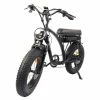 BEZIOR XF001 Retro Electric Bike 20*4.0 Inch Fat Tires 1000W Motor 12.5Ah 48V Battery 45Km/h Max Speed 120kg Max Load Shimano 7-Speed Dual Mechanical Disc Brakes Front & Rear Suspension Fork LCD Display - Black