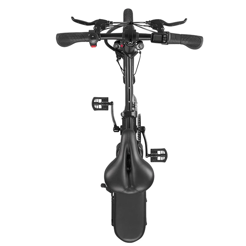 DYU A5 Standard Folding Moped Electric Bike 14inch 25km/h Speed 40km Mileage Range Removable 7.5Ah Battery 350W Double Brake System Max Load 150kg - Black 6 DYU A5 Standard Folding Moped Electric Bike 14inch 25km/h Speed 40km Mileage Range Removable 7.5Ah Battery 350W Double Brake System Max Load 150kg - Black - Image 6