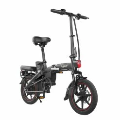 Alternative view of DYU A5 Standard Folding Moped Electric Bike 14inch 25km/h Speed 40km Mileage Range Removable 7.5Ah Battery 350W Double Brake System Max Load 150kg - Black