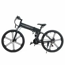 Samebike LO26-II Portable Folding Smart Electric Moped Bike 500W Motor Max 35km/h 26 Inch Tire - Black