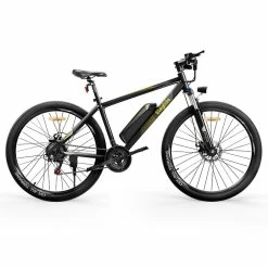 ELEGLIDE M1 PLUS Electric Mountain Bike Upgraded Version 27.5 Inch 250W Brushless Motor SHIMANO 21 Speeds Shifter 36V 12.5Ah Battery 25km/h Speed IPX4 Waterproof Electric-Assist Up To 100km Max Range Aluminum Alloy Frame Dual Disk Brake - Black