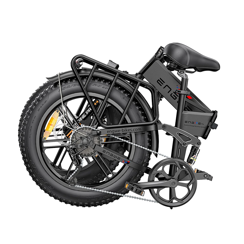 ENGWE ENGINE Pro Folding Electric Bicycle 20*4'' Fat Tire 750W Brushless Motor 48V 16Ah Battery 45km/h Max Speed - Black - Image 5