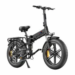 ENGWE ENGINE Pro Folding Electric Bicycle 20*4 Inch Fat Tire 750W Brushless Motor 48V 16Ah Battery 45km/h Max Speed Up To 120km Range 8 Speed System LCD Smart Display Hydraulic Disc Brakes - Black