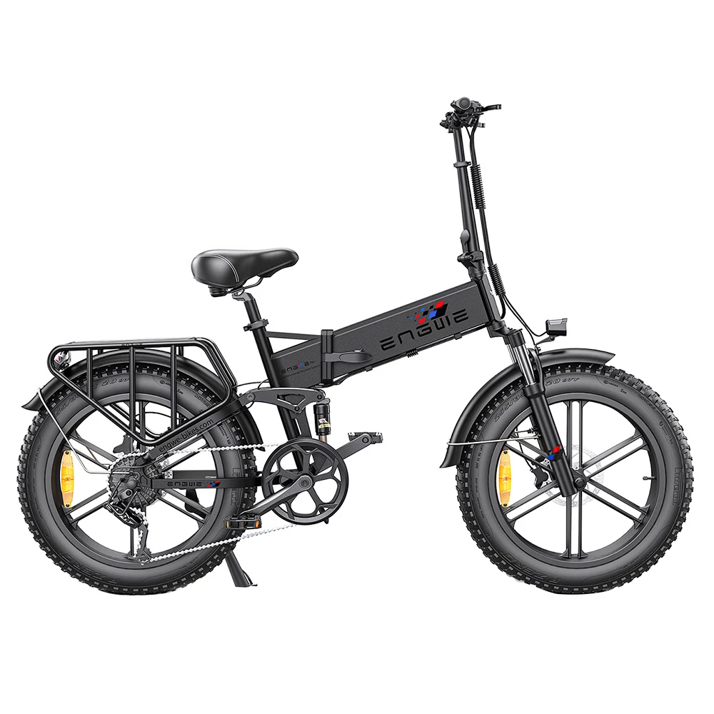 ENGWE ENGINE Pro Folding Electric Bicycle 20*4 Inch Fat Tire 750W Brushless Motor 48V 16Ah Battery 45km/h Max Speed Up To 120km Range 8 Speed System LCD Smart Display Hydraulic Disc Brakes - Black 2 ENGWE ENGINE Pro Folding Electric Bicycle 20*4 Inch Fat Tire 750W Brushless Motor 48V 16Ah Battery 45km/h Max Speed Up To 120km Range 8 Speed System LCD Smart Display Hydraulic Disc Brakes - Black - Image 2